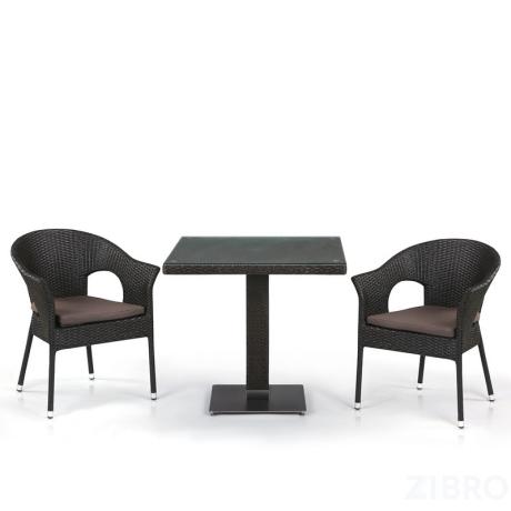 Комплект мебели из иск. ротанга T605SWT/Y97B-W53 Brown (2+1) 