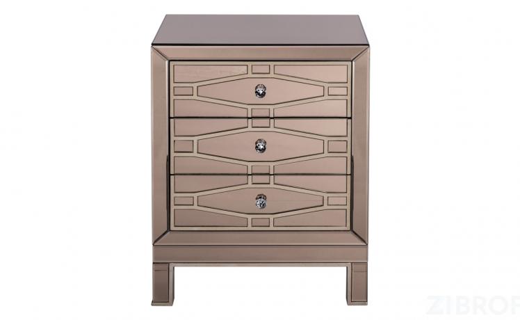KFG046 Тумба зеркальная 3 ящика  51*42*65см 