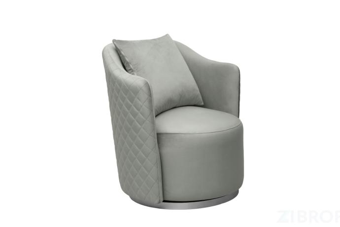 Кресло Verona/VD вращающееся, велюр мятный Colt025-MINT/хром 70*77*80см 