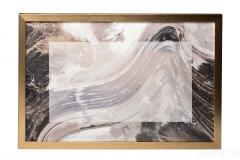54STR-MARBLE Холст "Мрамор" 46х69 см, паспарту, багет золотой