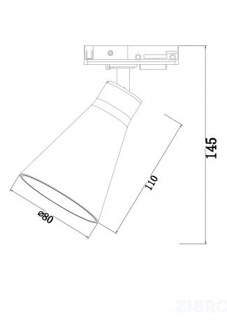 Трековый светильник Technical TR022-1-GU10-W 