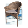 Плетеное кресло AFM-353CL Beige + подушка 