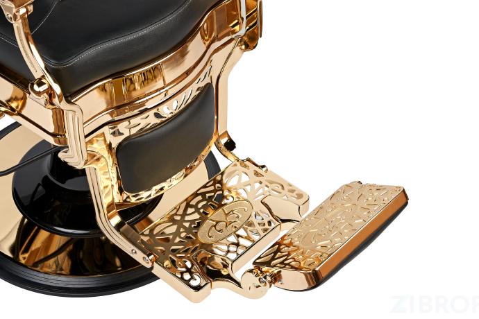 Барбер кресло CAESAR Gold Black 