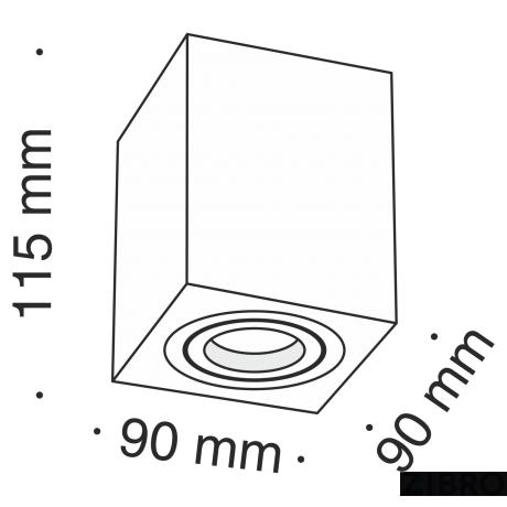 Потолочный светильник Technical C017CL-01B 