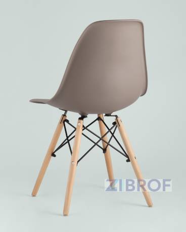 Стул Style DSW темно-серый, высокопрочный литой полипропилен, сталь, натуральный массив бука, 10 шт. 