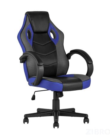 Игровое кресло компьютерное TopChairs Sprinter синее геймерское 
