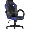 Игровое кресло компьютерное TopChairs Sprinter синее геймерское 