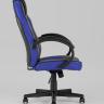 Игровое кресло компьютерное TopChairs Sprinter синее геймерское 