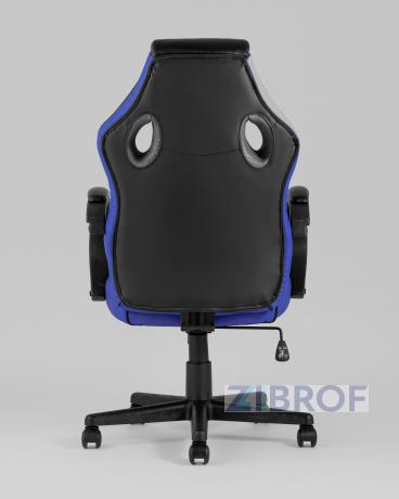 Игровое кресло компьютерное TopChairs Sprinter синее геймерское 