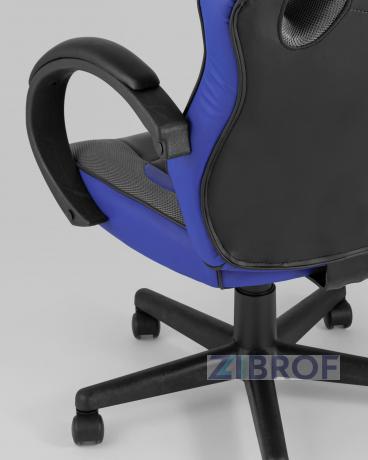 Игровое кресло компьютерное TopChairs Sprinter синее геймерское 