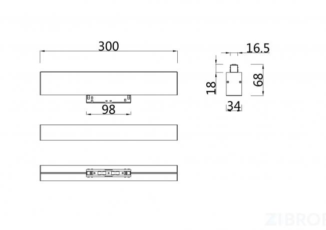 Трековый светильник Technical TR012-2-12W3K-W 