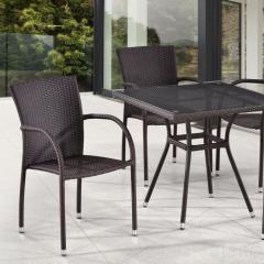Комплект плетеной мебели T283BNT-W2390/Y282A-W52 Brown 4Pcs