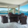 Комплект плетеной мебели T300A/Y300A-W53 Brown 4Pcs 