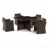 Комплект плетеной мебели T300A/Y300A-W53 Brown 4Pcs 