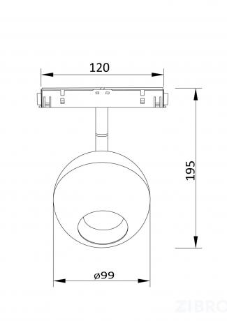 Трековый светильник Technical TR028-2-15W3K-B 