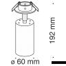 Потолочный светильник Technical C018CL-01W 