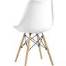 Стул Eames Soft белый обеденный сиденье экокожа ножки из массива бука 