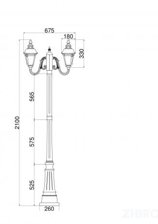 Ландшафтный светильник Outdoor O028FL-03BZ 