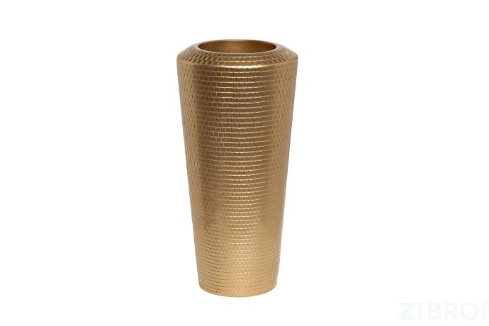 ZS2060-27GL Кашпо c фактурной отделкой золото d32*65см 