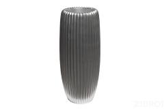 ZS2062-27SL Кашпо серебристое с полосками d30*69см