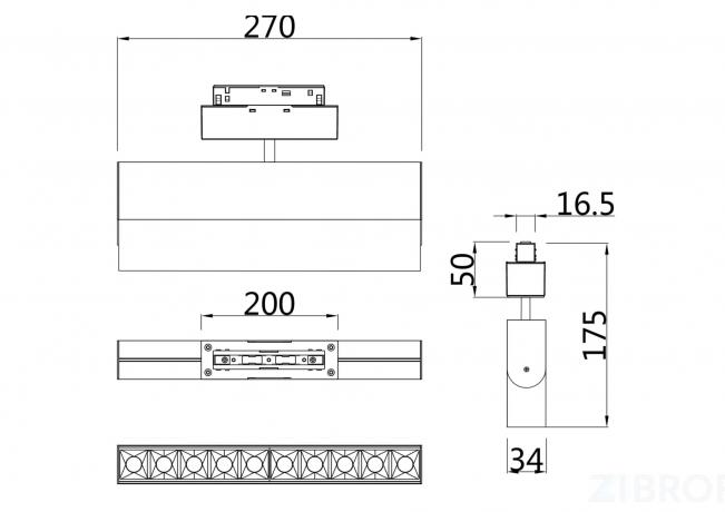 Трековый светильник Technical TR015-2-20W4K-W 