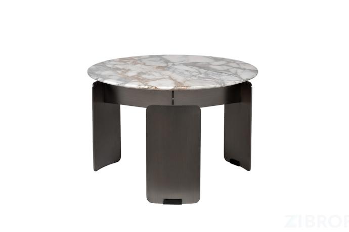 160KD-26501 Стол журнальный, мрамор Arabescato Corchia d60*40см 