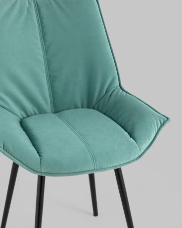 Стул обеденный для кухни Осло велюр мятный 
