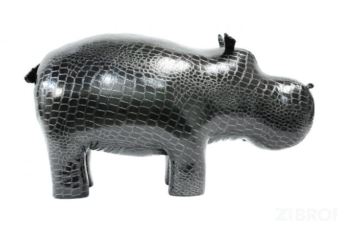 Пуф Бегемот Caiman Black Shine 