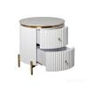 77IP-GD009-TUMB/1 Тумбочка 2 ящика с мраморной столешницей d51*55см 