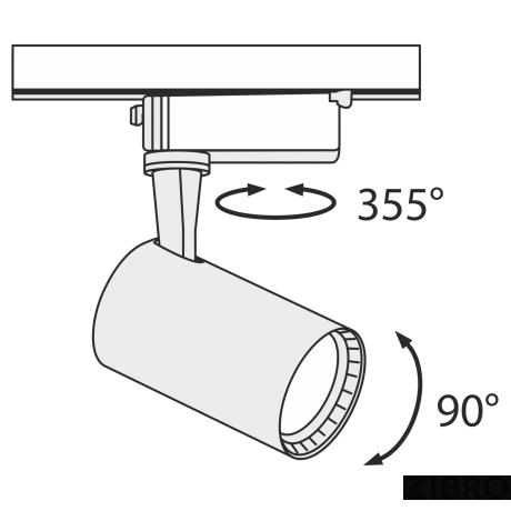 Трековый светильник Technical TR003-1-6W3K-B 