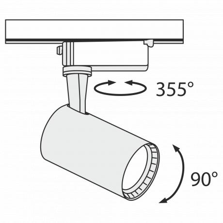 Трековый светильник Technical TR003-1-6W3K-W 