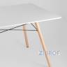 стол Eames 120*80 см, 4 белых стула