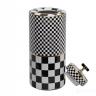 55RD4395L Ваза керамическая с крышкой "Chess" d15*37см 