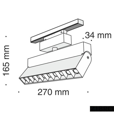 Трековый светильник Technical TR015-2-20W3K-B 