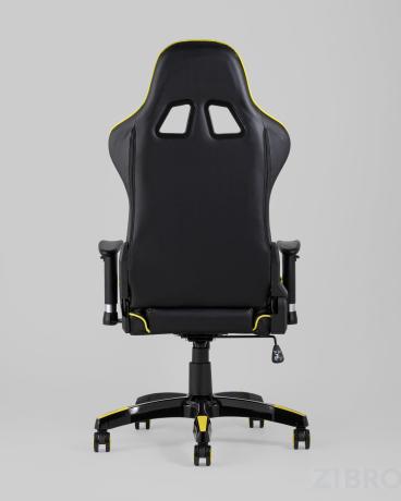 Игровое кресло компьютерное TopChairs Corvette желтое геймерское 