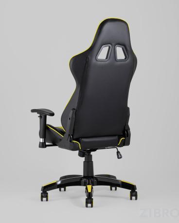 Игровое кресло компьютерное TopChairs Corvette желтое геймерское 