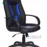 Кресло игровое Бюрократ VIKING-8N/BL-BLUE черный/синий искусственная кожа геймерское