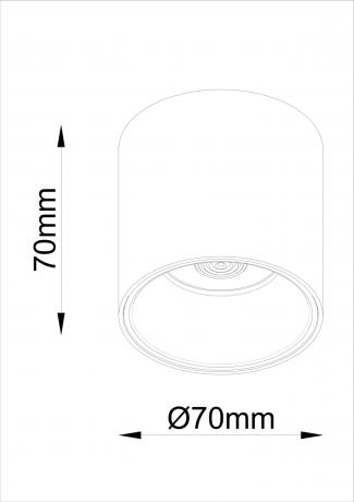 Потолочный светильник Technical C064CL-L12W4K 