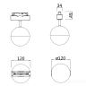 Трековый светильник Technical TR017-2-10W4K-B 