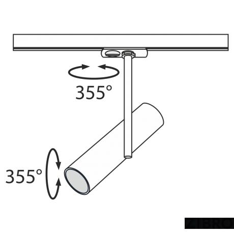 Трековый светильник Technical TR005-1-GU10-B 