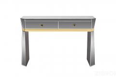 KFG125 Консоль 2 ящика с золотистой отделкой 120*42*79см
