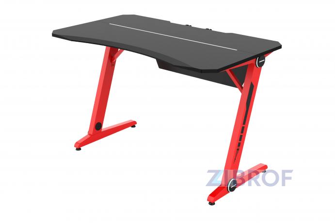 Стол геймерский компьютерный игровой для геймеров TopChairs Space красный 