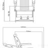 Мужское парикмахерское кресло - 100 
