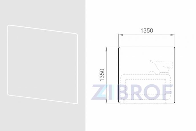 Защитный экран для парикмахерских моек Light 