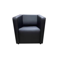 Кресло Итон, искусственная кожа, цвет черный Ecotex 3001