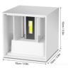Настенный светильник (бра) Outdoor O572WL-L6GR