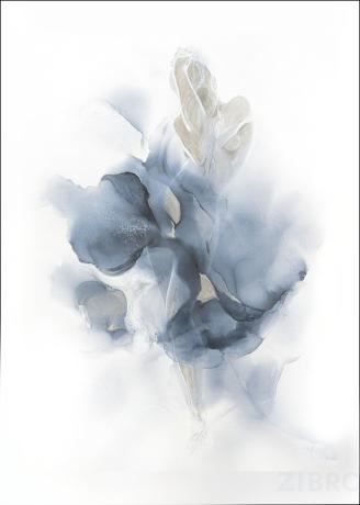 89VOR-AQUARELLE7 Холст "Песня поющего цветка" 100*70см 