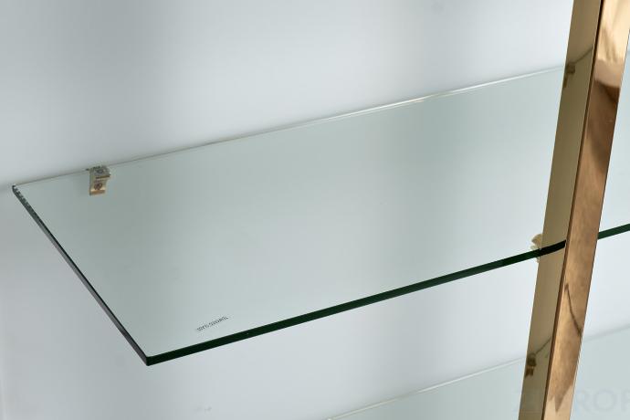 58DB-SH17071CS Стеллаж Marbella White бел/зол. 90*34*195см 