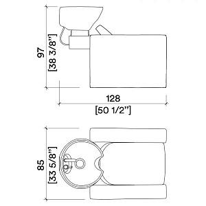 Мойка парикмахерская BLUESWASH 1P BASIC 