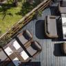 "Кон Панна" кресло из искусственного ротанга, цвет коричневоe 